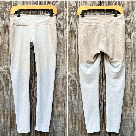 Outdoor Voices Oatmeal Multi 7/8 Tri-Tone Leggings - Picture 2 of 5